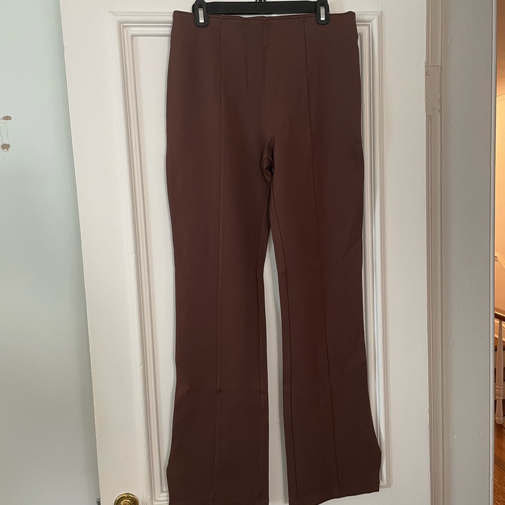 Abercrombie & Fitch Chocolate Brown Flare Pants